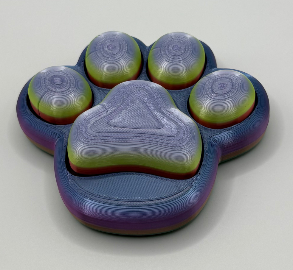 Paw fidget clickers
