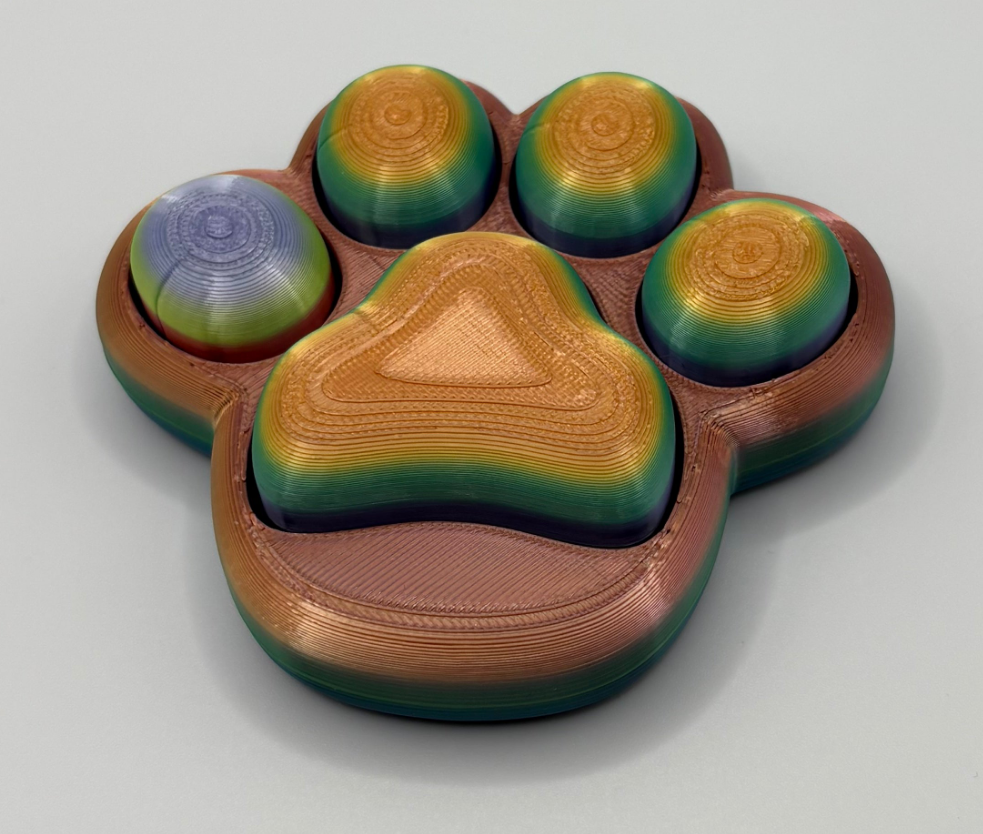 Paw fidget clickers