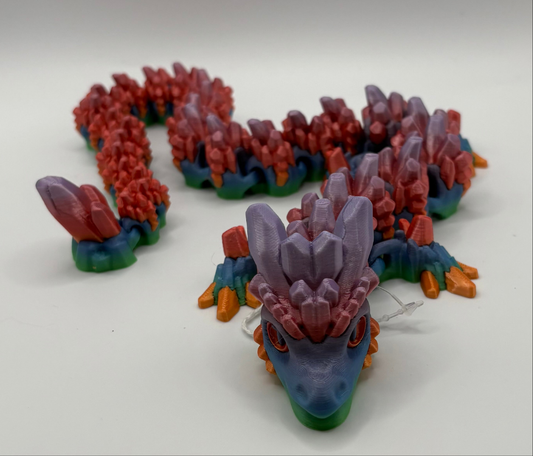 Dual colored stone dragon
