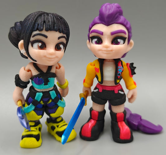 K-Pop Demon Hunters – Rumi & Zoey Bundle 🎤⚔️