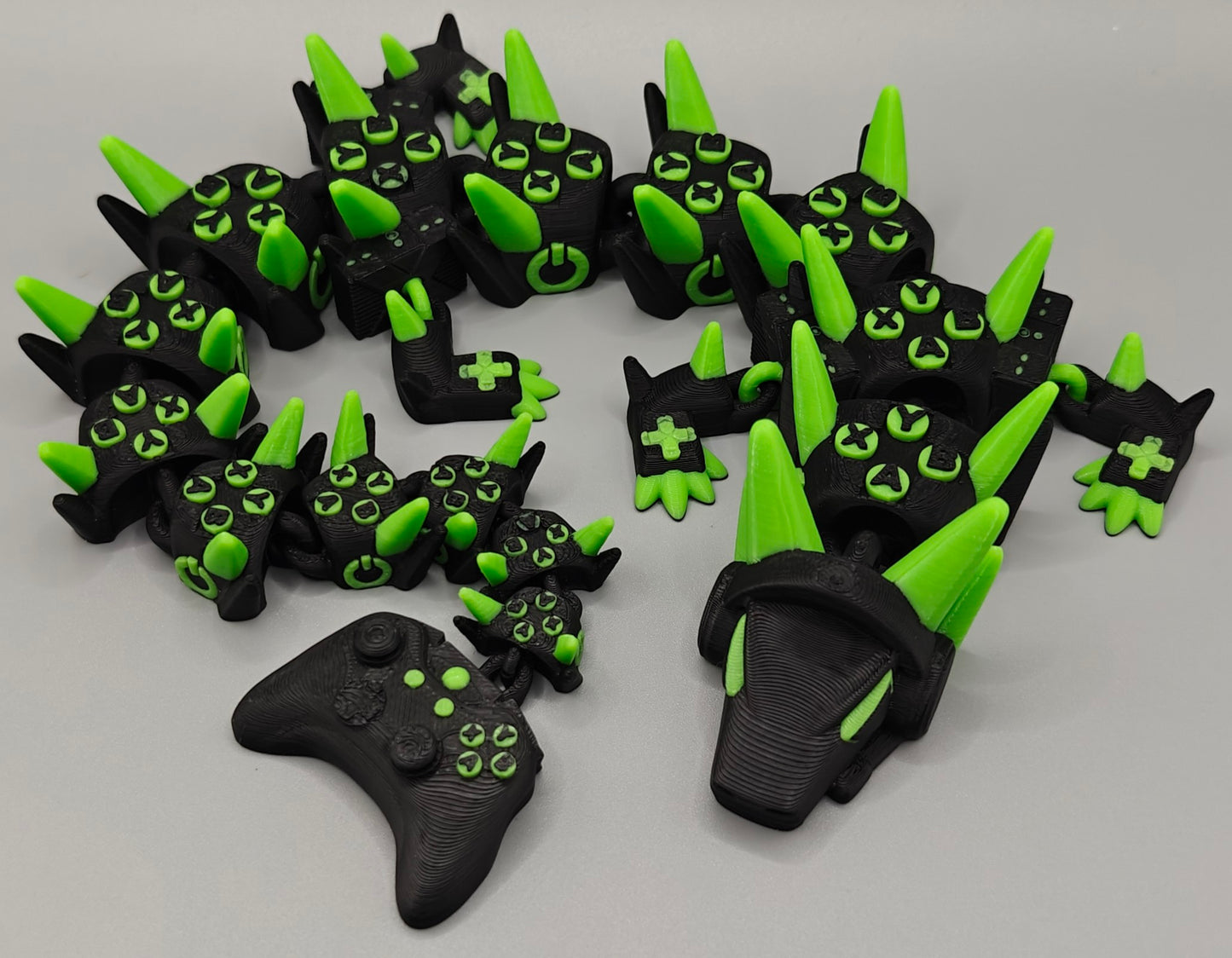 Xbox-Themed Flexi Dragon – Gamer Edition