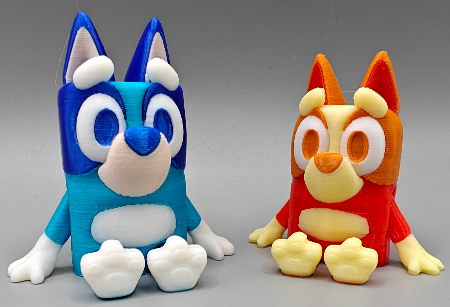 Bluey & Bingo Dancing Mini Set | Interactive 3D Printed Mini-Figures