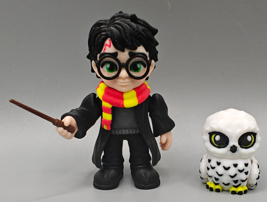 Harry Potter & Hedwig Flexi Mini Figure Set